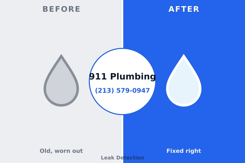 Before and after: plumbing repair Seville, OH